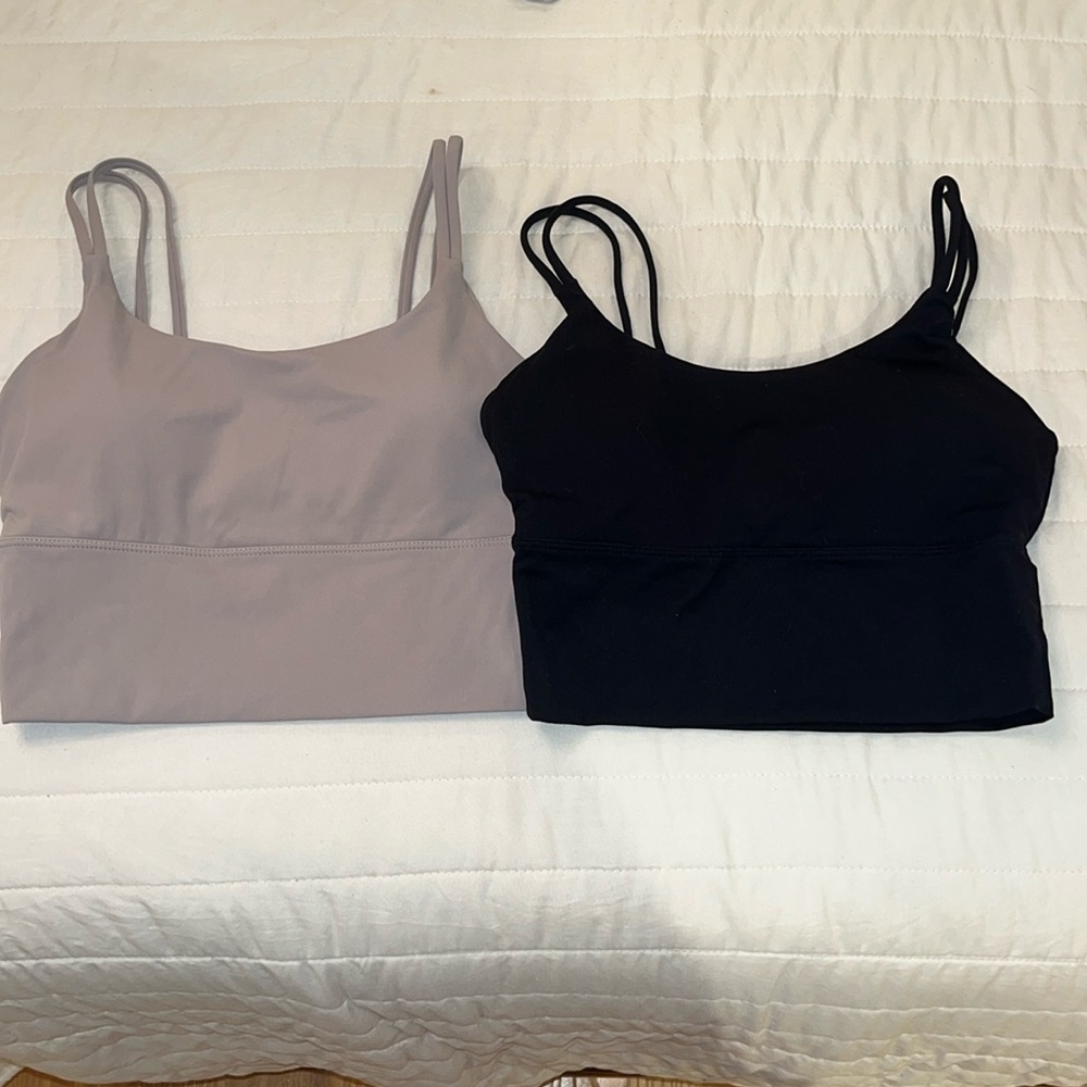 Workout Crop Top Sports Bra Lot Small Black Grey